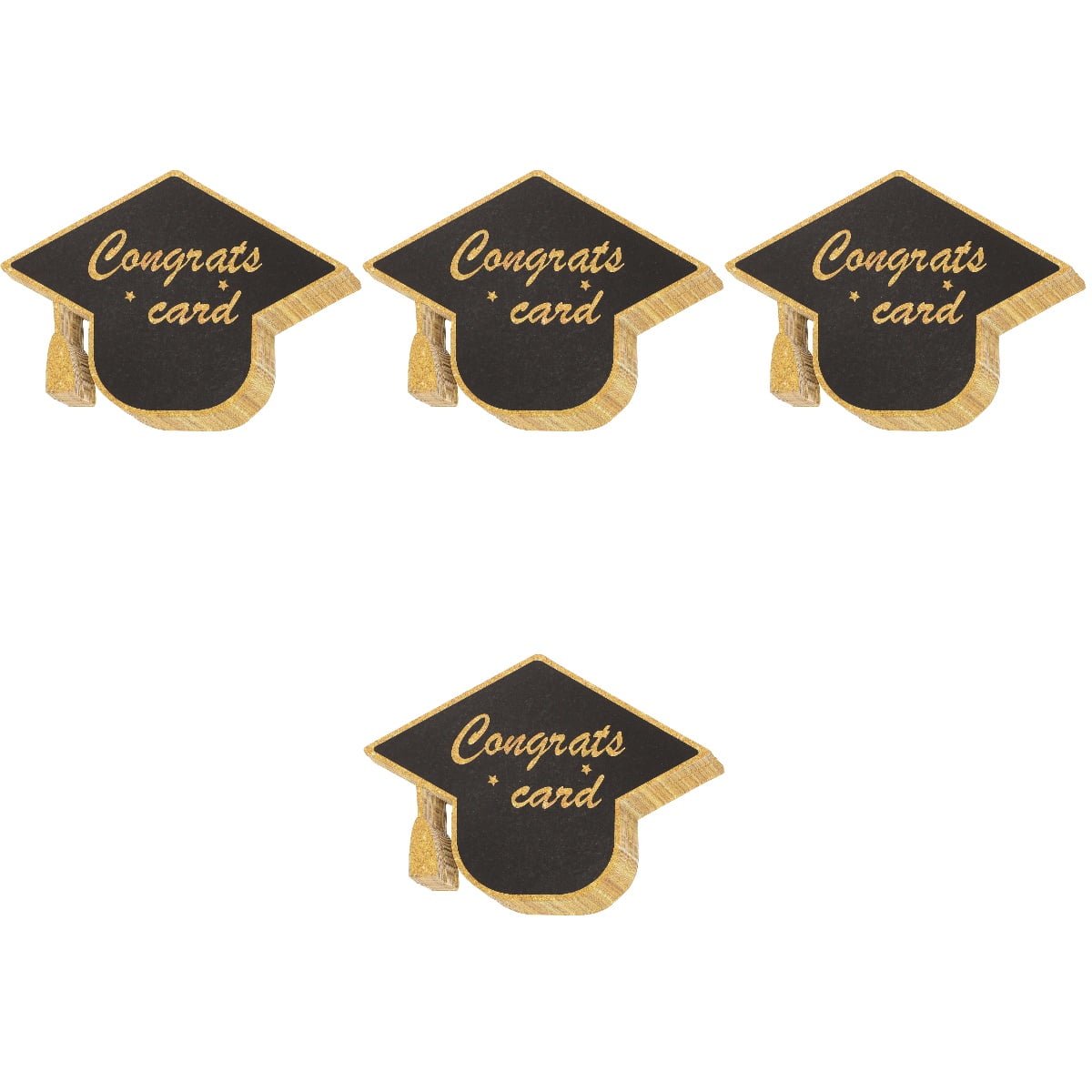 Worgeous 120 pcs  Graduation Theme Greeting Cards Paper Graduation Cap Shape Cards Presents