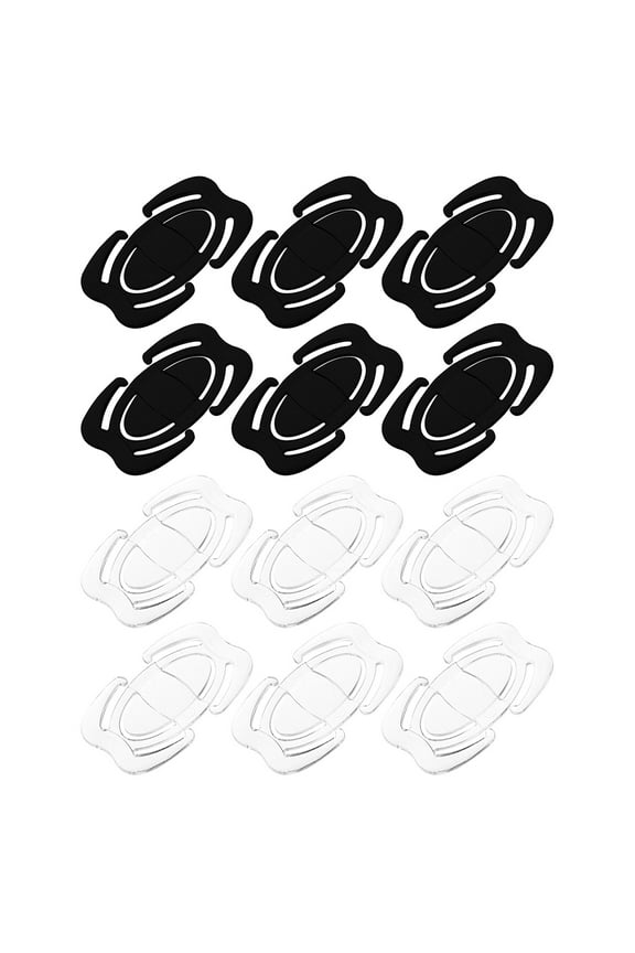 12PCS Transparent Anti-Slip Bra Hooks Invisible Bra Strap Clips Bra Accessories for Women Bra Strap Holder Hook Bra Strap Hooks