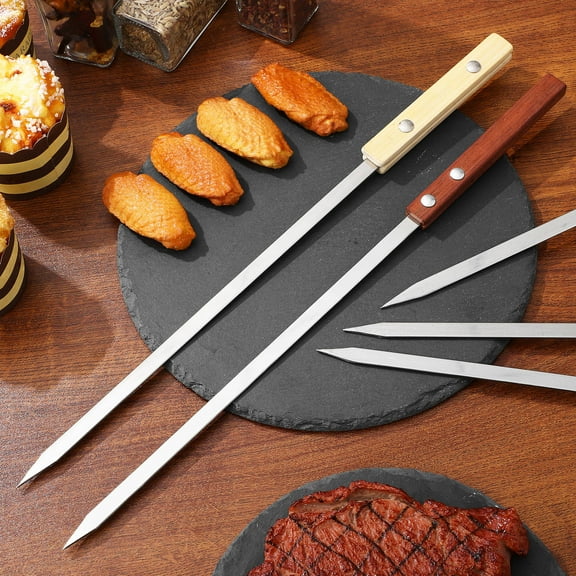 Worgeous Reusable Turkish Skewers Multi Wood 12 Pcs