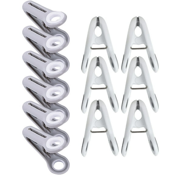 SEWCHICS Clothes Pegs Stainless Steel Gray Children Outdoor Hanging 12Pcs