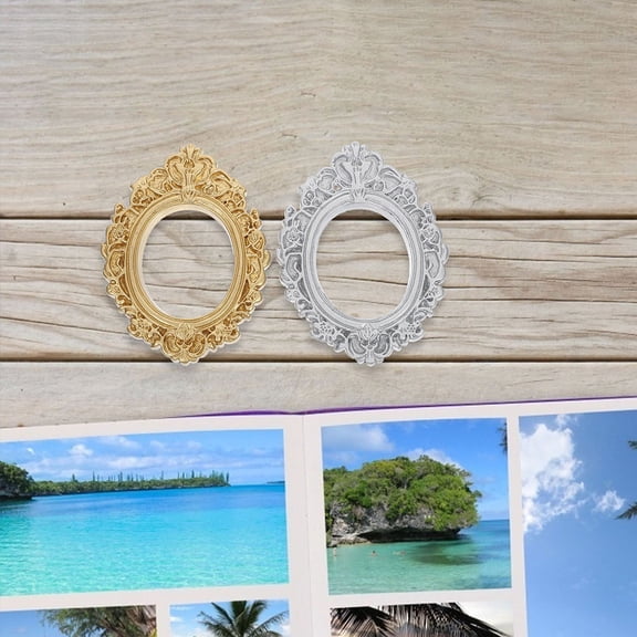 Worgeous 12pcs DIY Mini Photo Frame Phone Case Accessories Resin Crafts Miniature Picture Frames Supplies