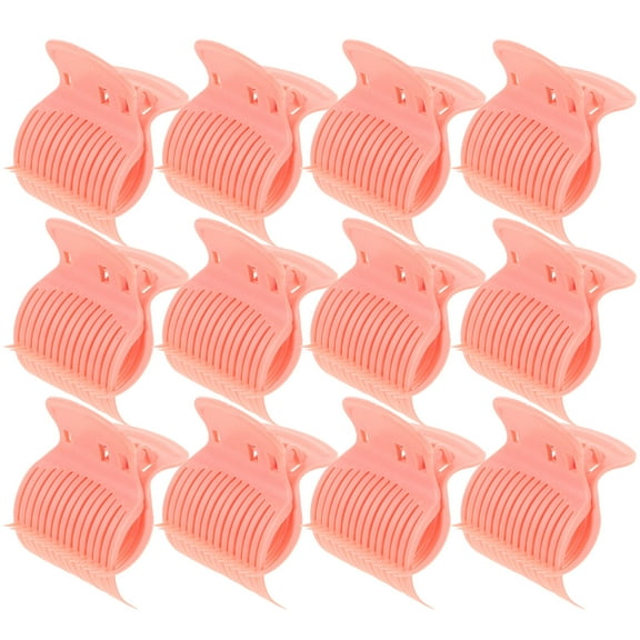 Worgeous 12pcs Hot Roller Hair Clip Hot Roller Claw Clip Hot Roller Securing Plastic Clamp Curler Hair Clip Hot Curler Clip Replacement Roller Jaw Clip
