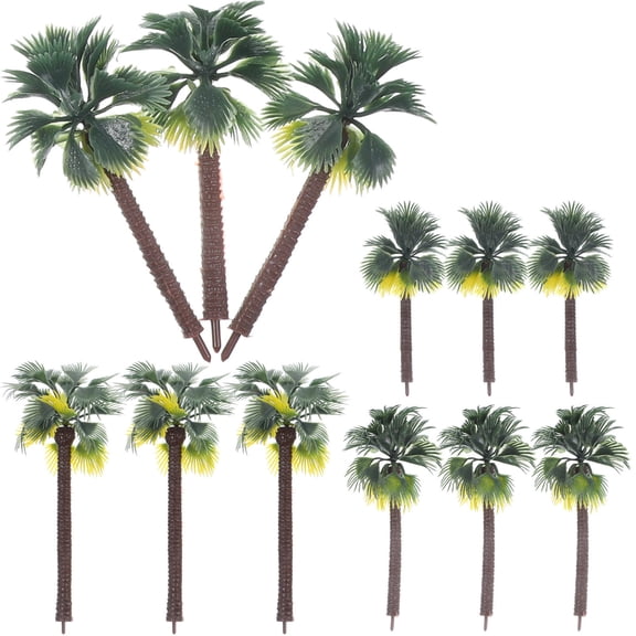 COSMOBETTY Scenery Model Tree Architecture Model Materials 12Pcs