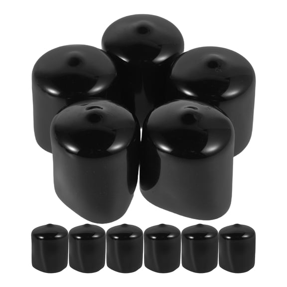 Worgeous 12pcs Screw Caps Plastic Screw Thread Protectors Screw Cover Caps Flexible Plastic End Caps For Construction Engineering And Home Use