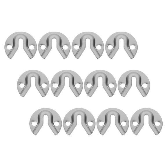 SEWCHICS Furniture Frame Connectors Iron 12Pcs Silver Round Elegant Design For Mirrors