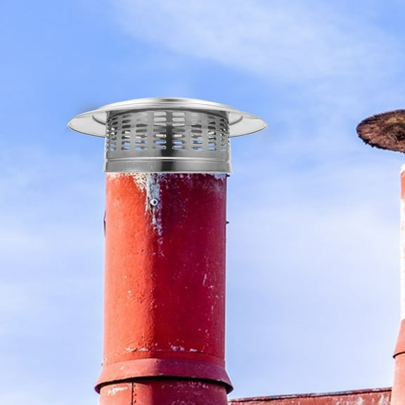 Worgeous Chimney Fireplace Cap Round Stainless Steel Chimney Cap 1Set For Outdoor Use