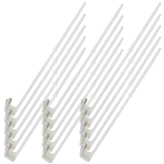 Worgeous 15 Pcs Car Window Flagpole Holder Heavy Vehicle Removable Poles Travel White