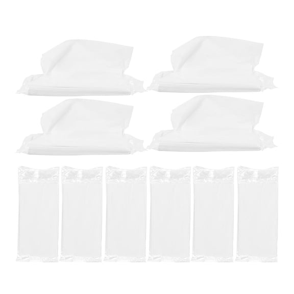 LITINKIMI White Paper Car Tissue Refill 15Pcs for Hand Wiping on Road