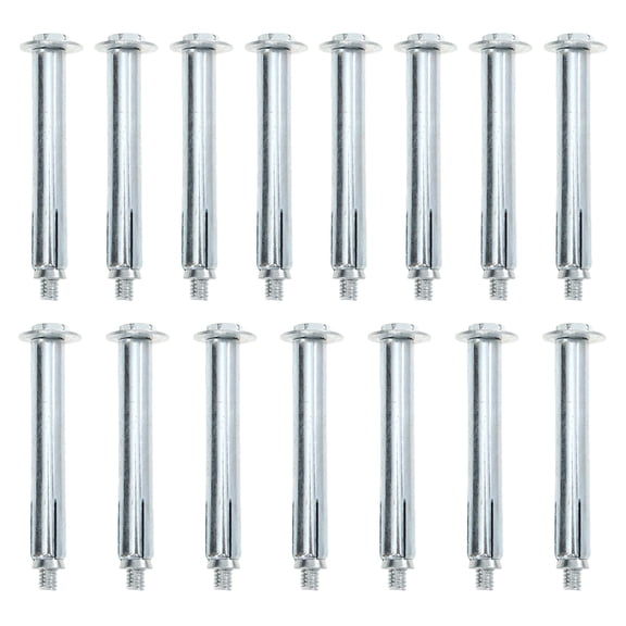 Driveway Fixing Bolts for Concrete Roads Silver Iron Expansion Fasteners 15pcs Suitable for Stable