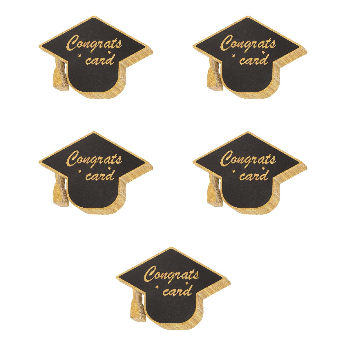 Worgeous 150 pcs  Graduation Theme Greeting Cards Paper Graduation Cap Shape Cards Presents