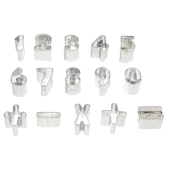 Worgeous 15Pcs Baking Supplies Cookie Molds For Pie Making And Diy Cake Decorations