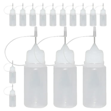 Precision Tip Applicator Bottles (10 Pack) – 13ml, 1mm Metal Nozzle For Resin, Glue & Crafts