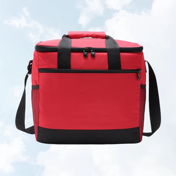 Phenofice Thermal Insulation Bag Cooler Bag Outdoor Red 1Set