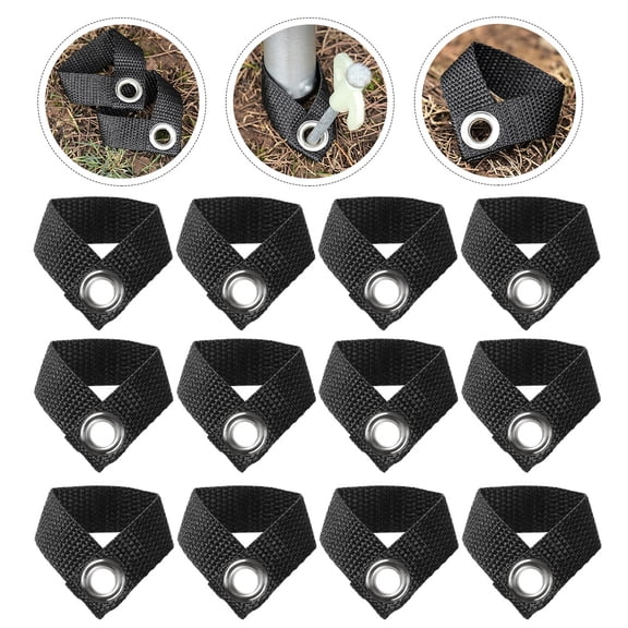 Phenofice Tent Rod Fixator Camping Gear Black 16Pcs