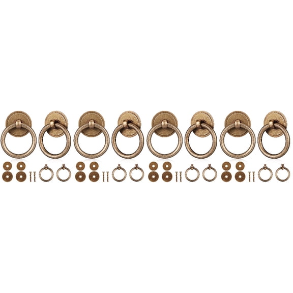 Worgeous 16 Pcs Drawer Pulls Brass Dresser Knobs Vintage Drawer Pulls Drawer Handles Kitchen Cabinet Knobs