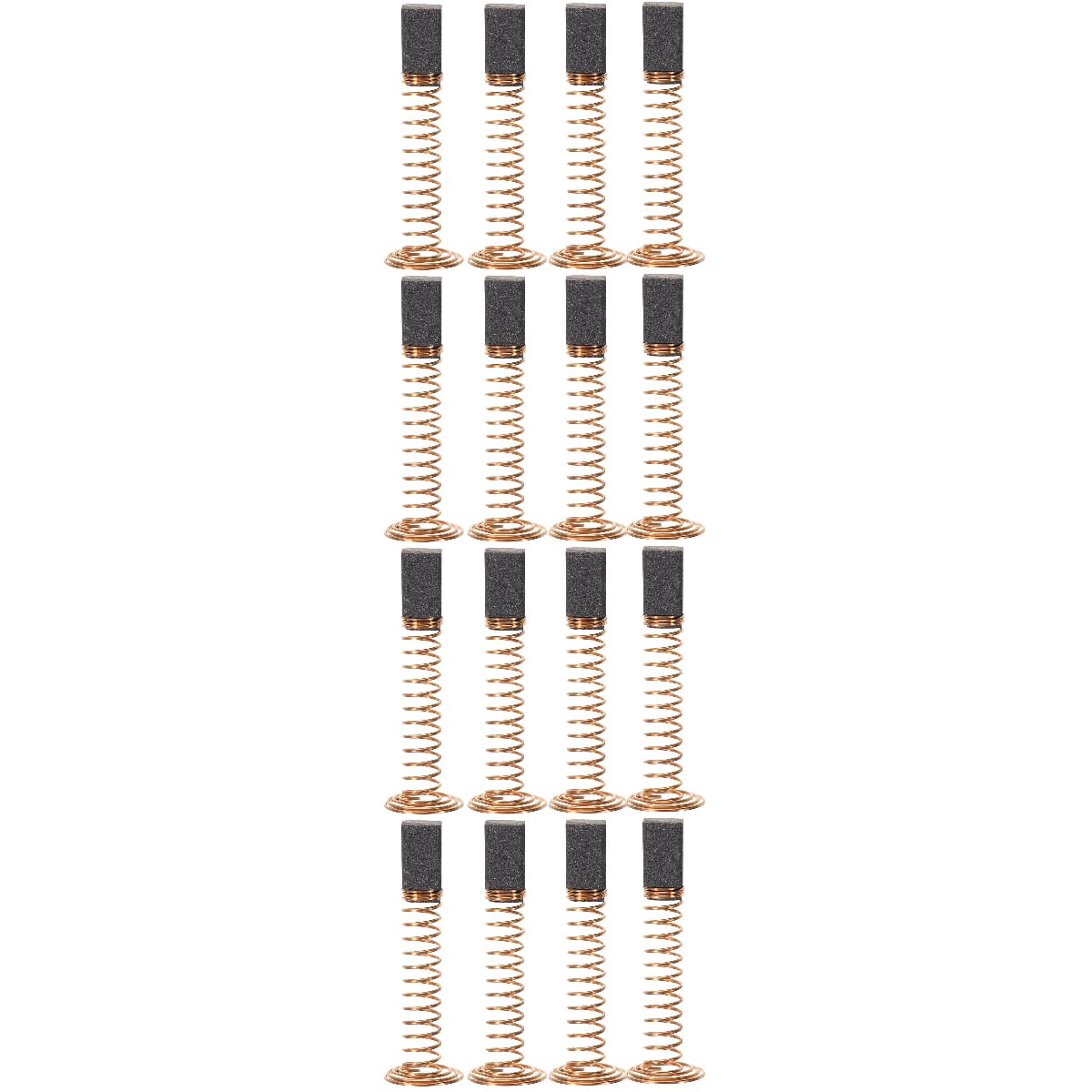 2-Pack Carbon Motor Brushes For CB-44 Power Drill & Electric Hammer – 7mm X 17mm X 17mm With Spring Coil & Copper Wire