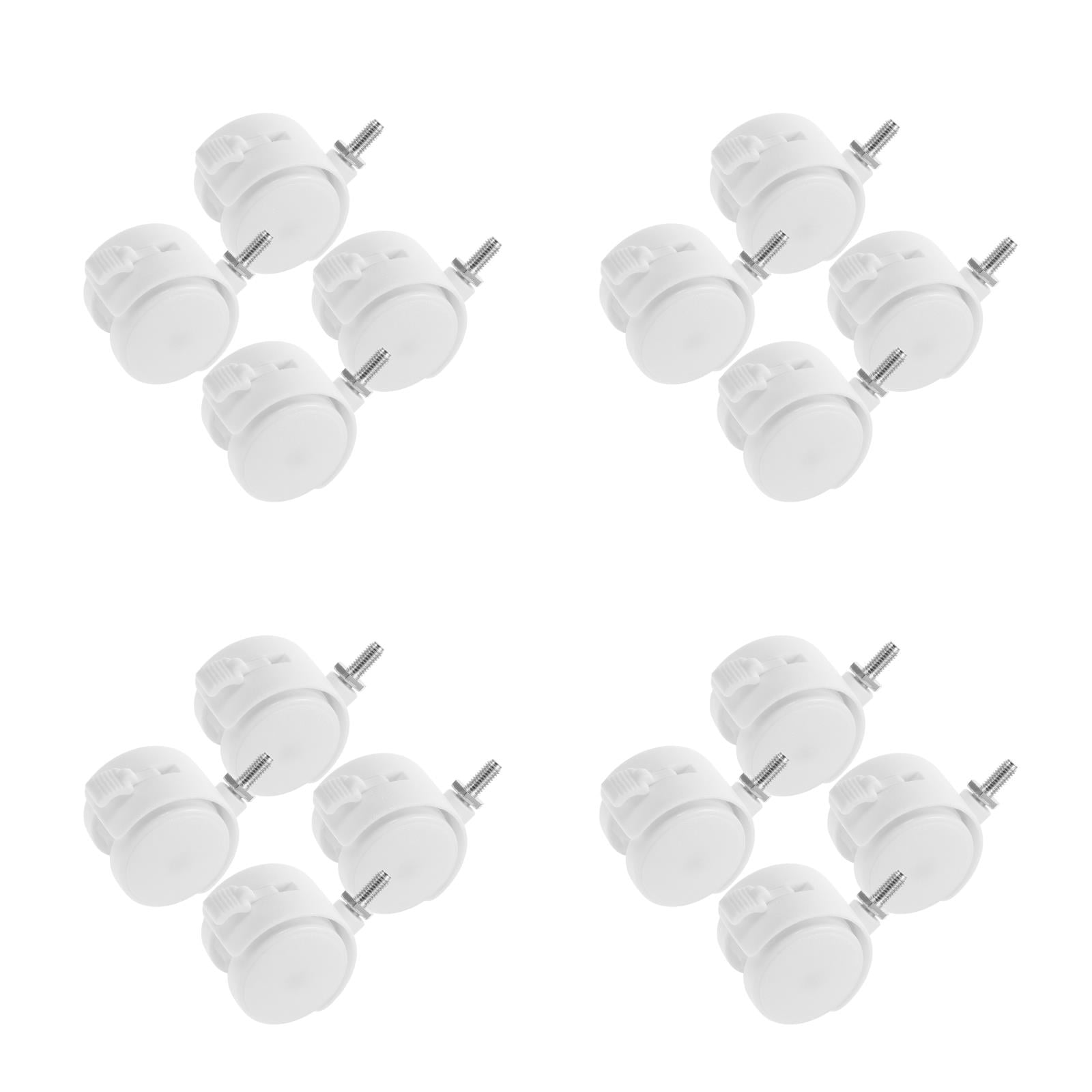 Worgeous 16 pcs  Wheels Furniture Chair Wheels Office Chair Caster Rolling Chair Wheels Computer Chair Wheels Rolling Chair Wheels Replacement Locking Chair Casters Furniture Casters
