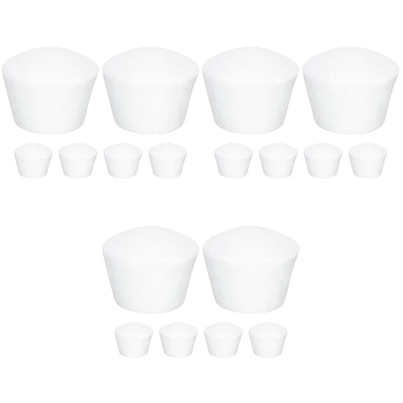 Worgeous 18 PCS Foams Cupcake Model Baking Foams Cupcake Display Models Fake Cupcakes