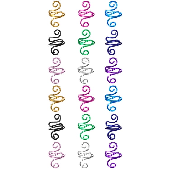 Worgeous 18 pcs Crochet Tension Rings Crochet Finger Loops Open Crochet Rings Crochet Craft Loops Metal Knitting Rings