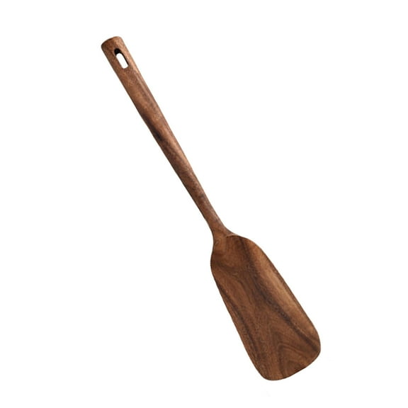 Worgeous 1PC Teakwood Spatula Hollow Long Handle Slotted Turner Kitchenware Heat Resistant Cooking Shovel (Wood Shovel)
