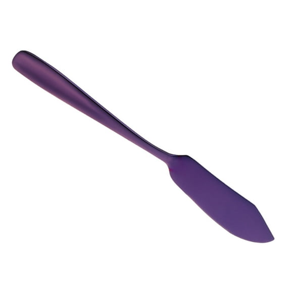 COSMOBETTY Cheese Spatula Cheese Butter Cutter Purple Stainless Steel 1Pcs