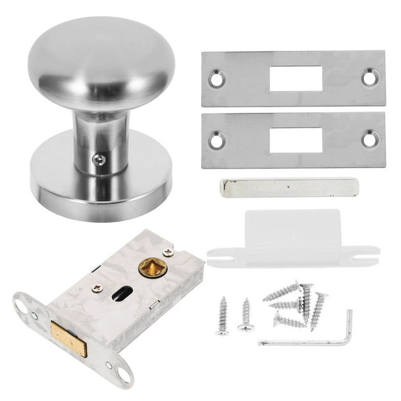 Worgeous Interior Door Lock Knob Keyless Stainless Steel 1Pack for Apartment Door
