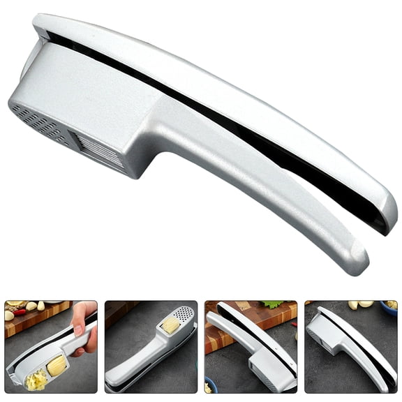 Worgeous 1Pack Garlic Press for Manual Chopping and Mincing in a Stylish Silver Finish