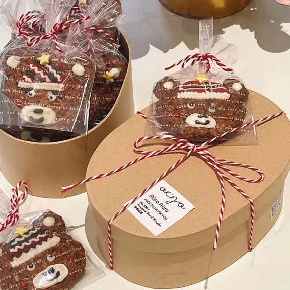 Worgeous 1Pack Khaki Color Cookie Holders For DIY Projects And Packaging 7.86x5.50x3.14 In