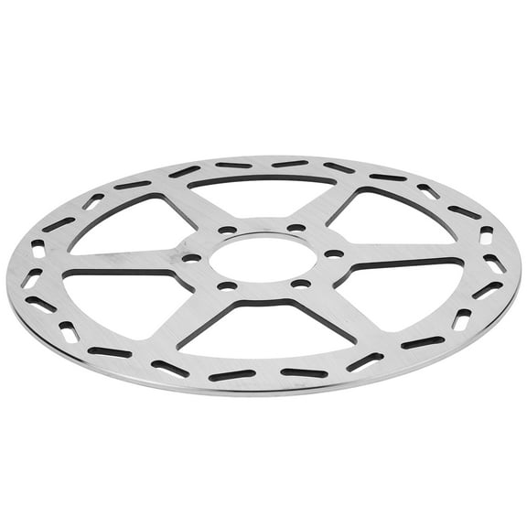 Worgeous 1Pack Metal Scooter Brake Disc Disk Silver 7.1x7.1x0.1in For Go Kart Mini Bike