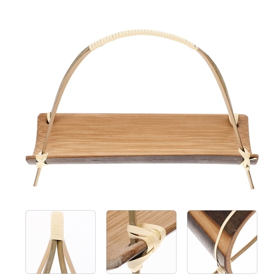 Worgeous 1Pack Rectangular Sushi Plate for Japanese Sushi Dish Beige 7.5x5.1x3.1in