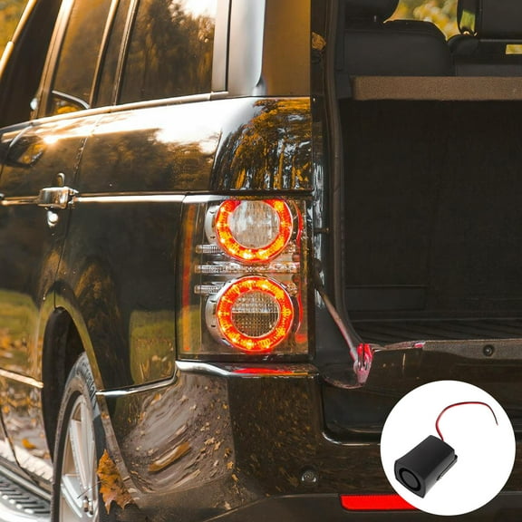 Worgeous 1Pack Reverse Alarm Truck Black 12V Compatible For Drivers 2.2x1.8x1.6in