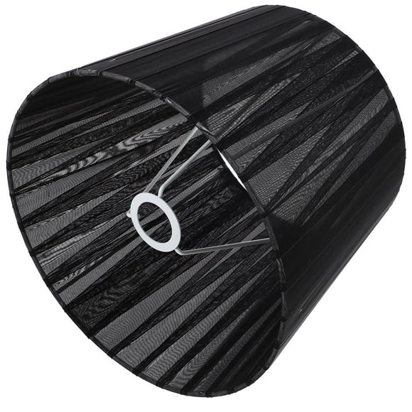 Worgeous 1Pack Simple Black Drum Shades For Lamps With Light Diffusion 11.8x9.0in