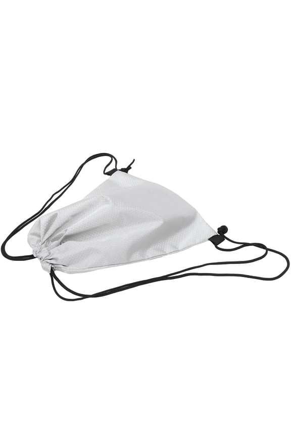 1Pack Square Waterproof Cotton Rope Drawstring Bag Men Women Gym Outdoor 15.7X14.2X0.3in