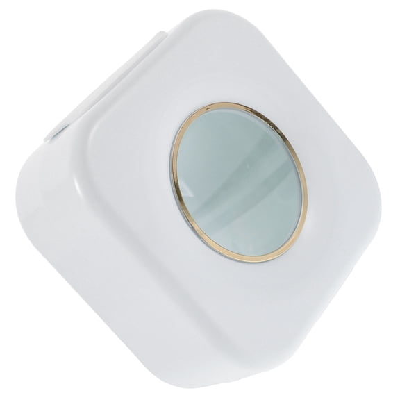 Worgeous Households Wall Mount Storage Case White Plastic 1Pack