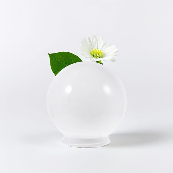 Worgeous 1Pack White Outdoor Lamp Shade for Courtyard 9.82X9.82X9.82in