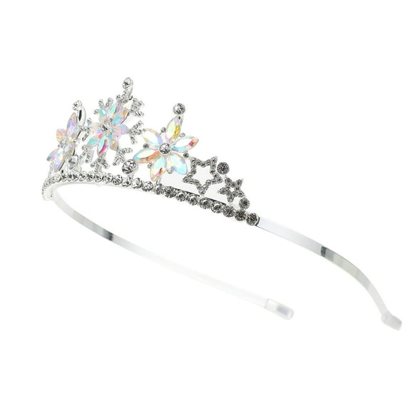 Worgeous 1Pc Festival Snowflake Crown Shining Headband Decor Birthday Party Hair Wear