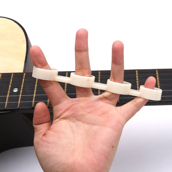 Worgeous 1Pc Guitar Palm Expansion Tool Finger Strengthener Training Accessory for Ukulele and Guitar Color (White)