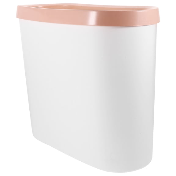Worgeous 1Pc Simple Trash Can Large Capacity Waste Bin with Pressure Ring Random Color