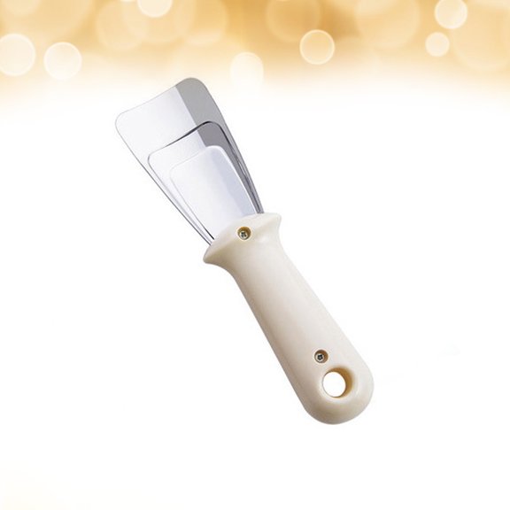 Worgeous Stainless Steel Ice Removal Shovel for Refrigerator Defrosting and Deicing, Beige 1Pc Ice Scraper Scoop