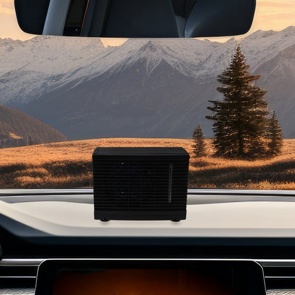 Worgeous Portable Evaporative Cooler 12V Car Air Conditioner Plastic Drivers Vehicle Use 1Pcs