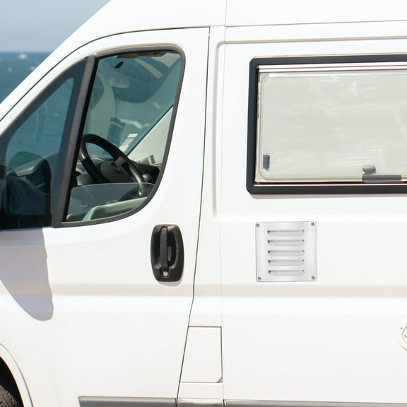 Worgeous 1Pcs Boat Louvered Vent in Silver Stainless Steel for Marine Environment and RV Air Ventilation