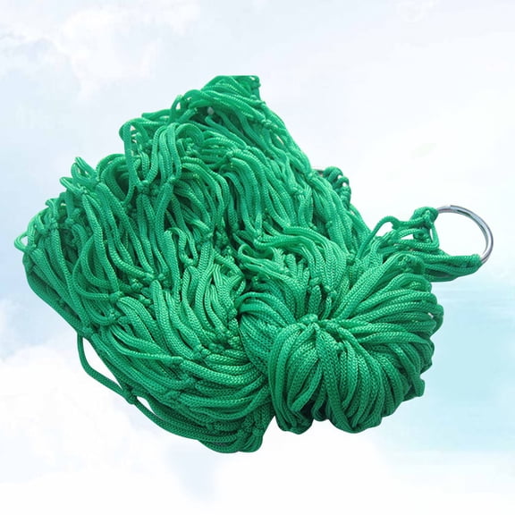 Worgeous 1Pcs Green Nylon Hammock for Camping with Swing Sleeping Function Outdoor Leisure 94x31x0.2in
