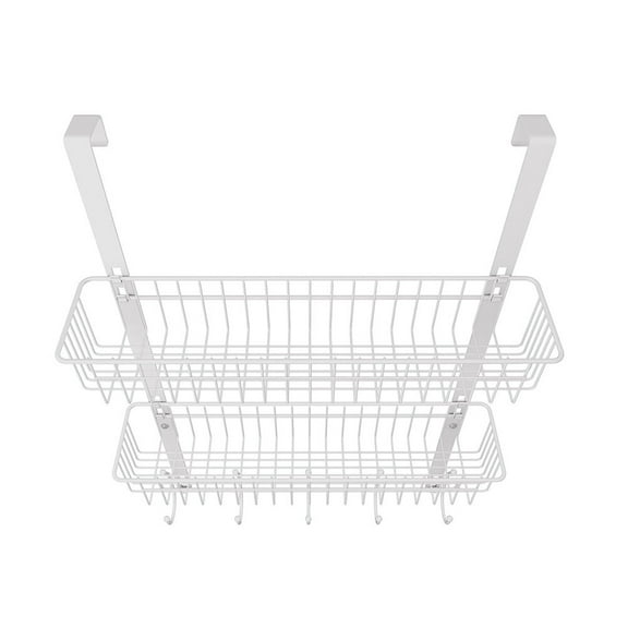 Worgeous 1Pcs Over The Door Organizer Steel 60X42cm Hooks Design Extra Storage