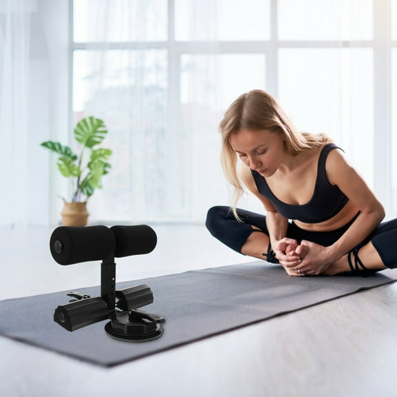 FONDOTIN Adjustable Sit-Up Assistant Device for Home Fitness, Core Strength Training with Support and Height Settings