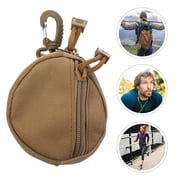 RENACLIPY Brown Zippered Utility Pouch for Belts and Backpacks, Sports Running and Cycling Gear Storage Bag