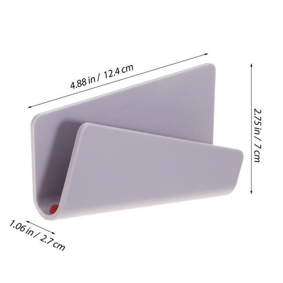 BESTYASH White ABS Plastic Wall Phone Holder and Mobile Charging Bracket, and Convenient 1 Set