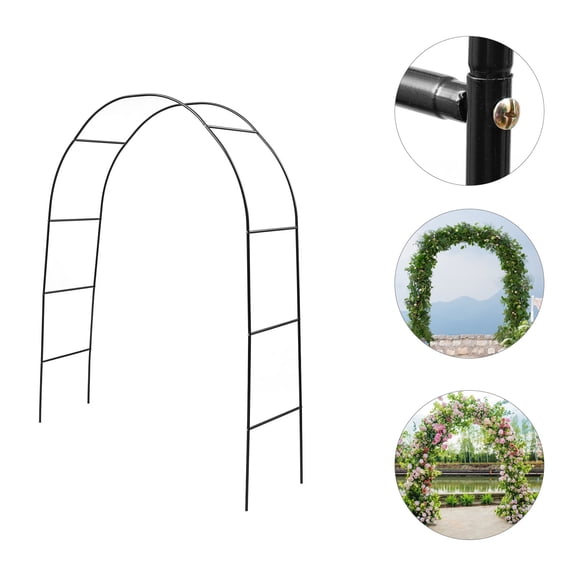 Worgeous Wedding Arch Metal for Gardeners Plant Climbing Support 1 Set 94.5X55in