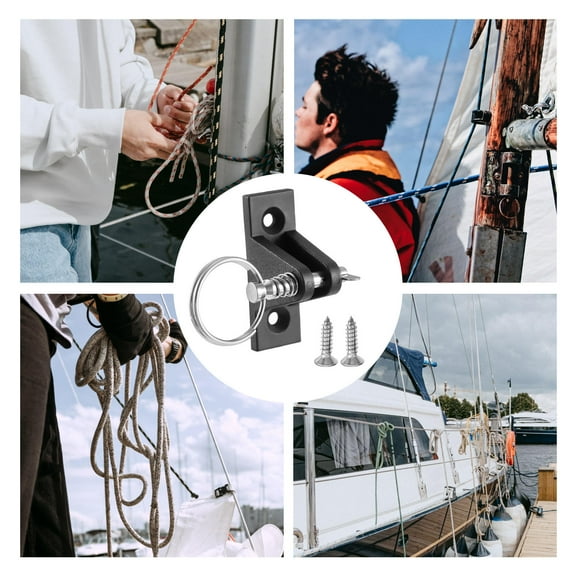 Worgeous Boating Accessories Black for Marine Accessories Rafting 1Set