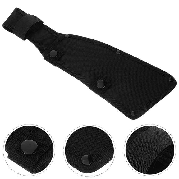 Worgeous 1Set Black Oxford Cloth Hatchet Axe Cover For Outdoor Adventure Blade Protection And Easy Carrying