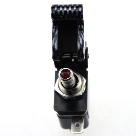 Worgeous 1Set Black Toggle Ignition Switch for Car Interior Lights with Protective Cover 5.00x2.00x7.20cm